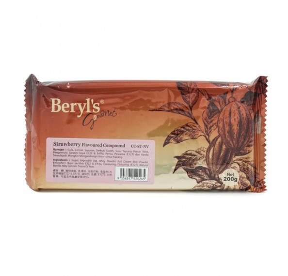 Beryls Strawberry Compound Bar 200g