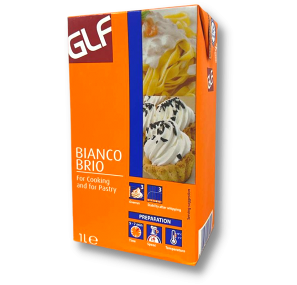 Bianco Brio 1L (Orange) | Non-Dairy Cream | Cooking & Pastry Cream