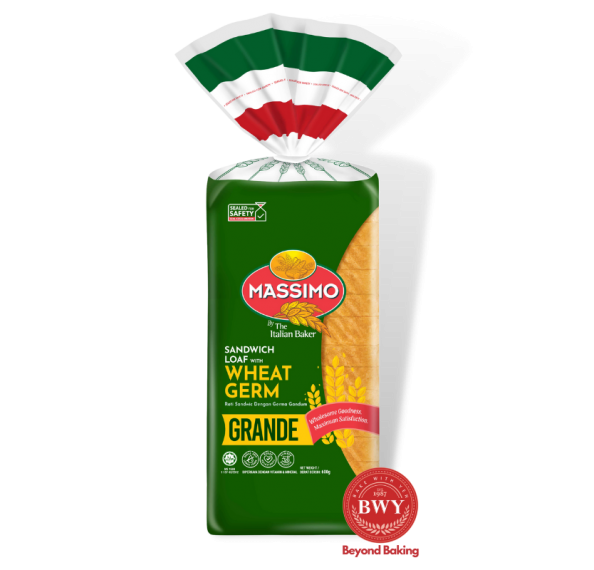 MASSIMO SANDWICH LOAF WITH WHEAT GERM 600G | AVAILABLE IN OUR OUTLETS