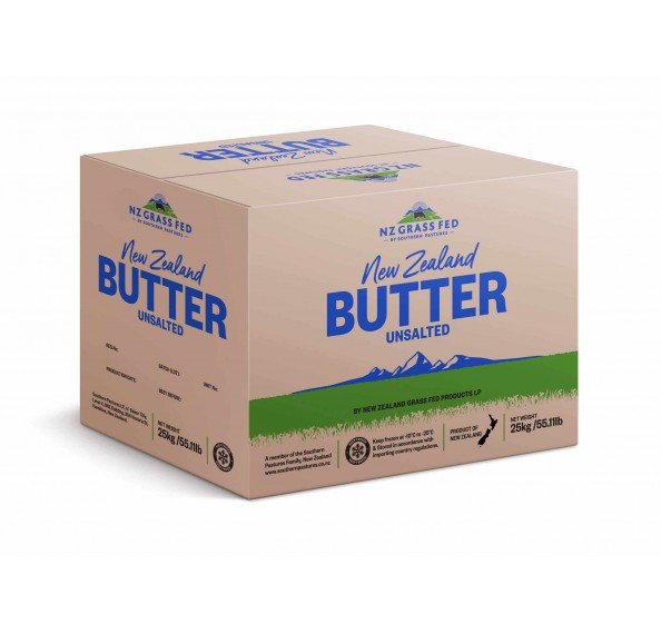 NZ Grass Fed Unsalted Butter 25KG